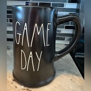 Black Ceramic Mug by Rae Dunn